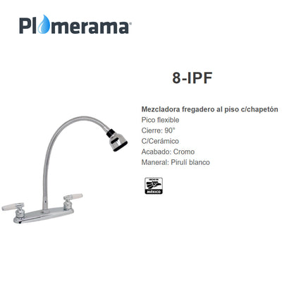 Grifo de cocina doble comando Rugo 8-IPF